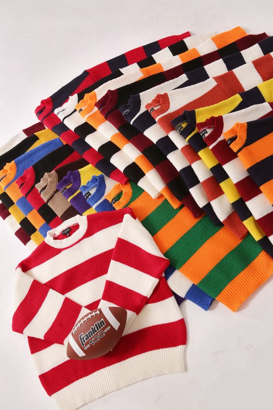 Perfect Game Day Sweater-Sweaters-Podos Boutique, a Women's Fashion Boutique Located in Calera, AL