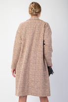 Double Button Maxi Tweed Coat-Jackets-Podos Boutique, a Women's Fashion Boutique Located in Calera, AL