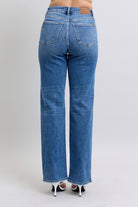 Judy Blue Vintage HW Straight Fit-Jeans-Podos Boutique, a Women's Fashion Boutique Located in Calera, AL
