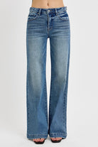 Risen Tummy Control Adjustable Jeans-Jeans-Podos Boutique, a Women's Fashion Boutique Located in Calera, AL