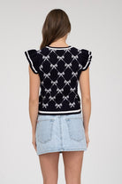 Almost All Bowed Up Top-Fashion Tops-Podos Boutique, a Women's Fashion Boutique Located in Calera, AL