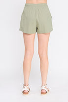 Flap Pocket Shorts-Shorts-Podos Boutique, a Women's Fashion Boutique Located in Calera, AL