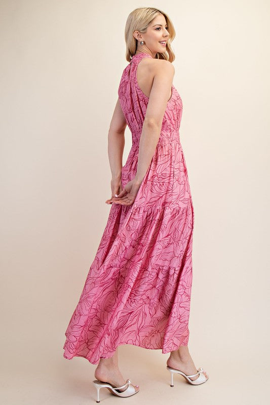 Halting Eyes Everywhere Dress-Maxi Dresses-Podos Boutique, a Women's Fashion Boutique Located in Calera, AL