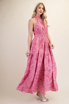 Halting Eyes Everywhere Dress-Maxi Dresses-Podos Boutique, a Women's Fashion Boutique Located in Calera, AL