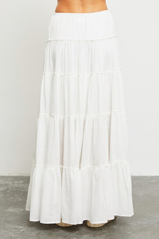Tiered Elegance Skirt-Skirts-Podos Boutique, a Women's Fashion Boutique Located in Calera, AL