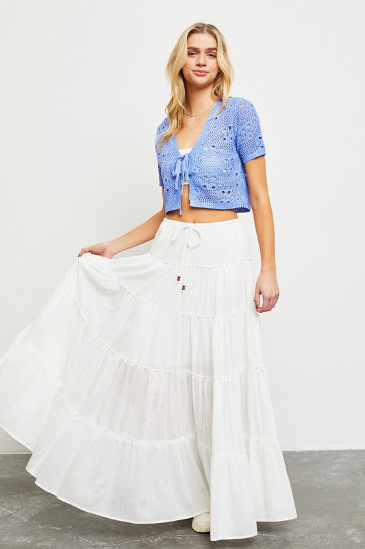 Tiered Elegance Skirt-Skirts-Podos Boutique, a Women's Fashion Boutique Located in Calera, AL
