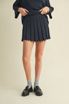 Mustard Seed Sweater Skort-skort-Podos Boutique, a Women's Fashion Boutique Located in Calera, AL