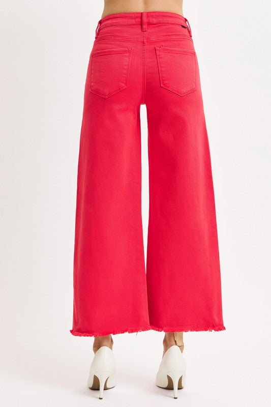 Risen Scarlet TC HR Wide Pants-Clothing-Podos Boutique, a Women's Fashion Boutique Located in Calera, AL