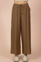 Wide Leg Woven Pants-Pants-Podos Boutique, a Women's Fashion Boutique Located in Calera, AL