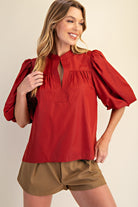 Travel The Brick Road Top-Fashion Tops-Podos Boutique, a Women's Fashion Boutique Located in Calera, AL