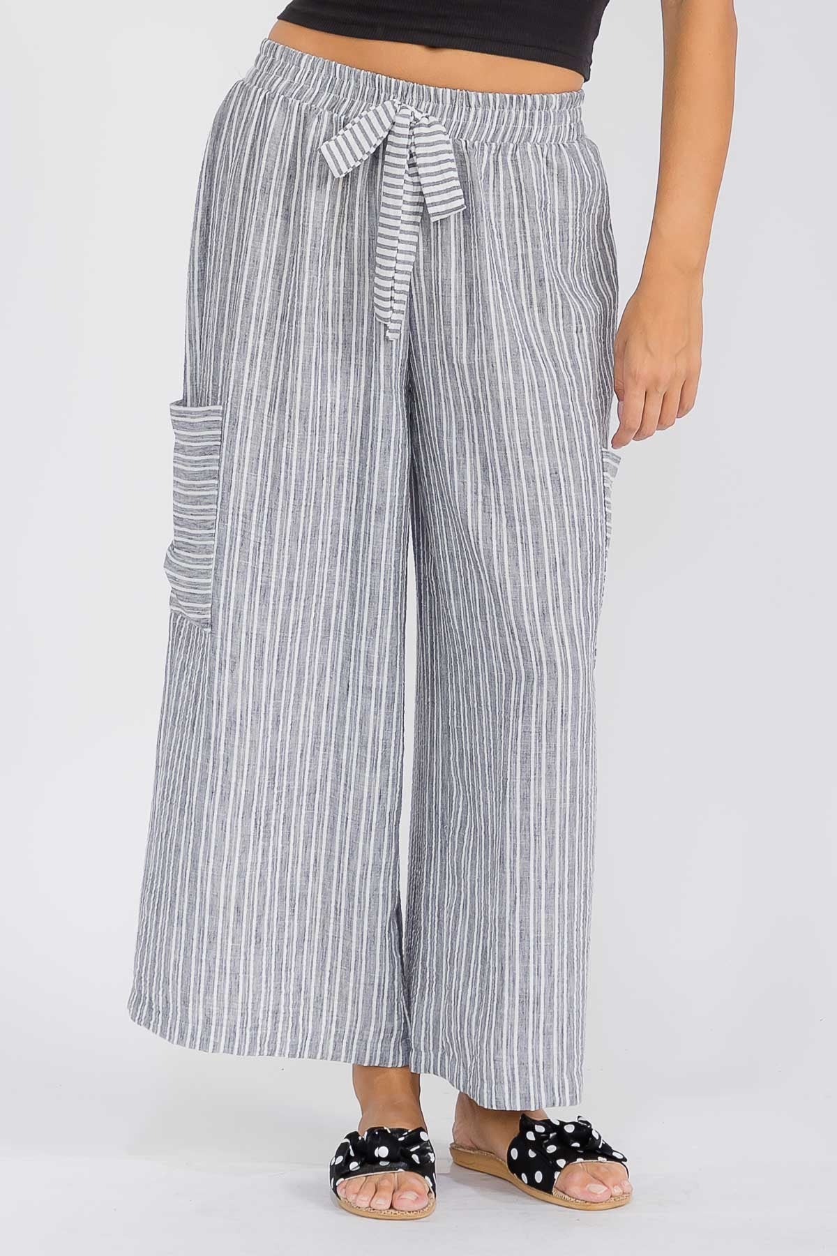 A Little Contrast Pants-Pants-Podos Boutique, a Women's Fashion Boutique Located in Calera, AL
