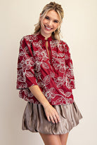 Graceful Glam Top-Fashion Tops-Podos Boutique, a Women's Fashion Boutique Located in Calera, AL