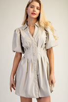 Paint The Town Red Dress-Short Dresses-Podos Boutique, a Women's Fashion Boutique Located in Calera, AL