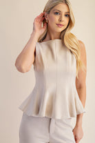 Suede Cream Top-Fashion Tops-Podos Boutique, a Women's Fashion Boutique Located in Calera, AL
