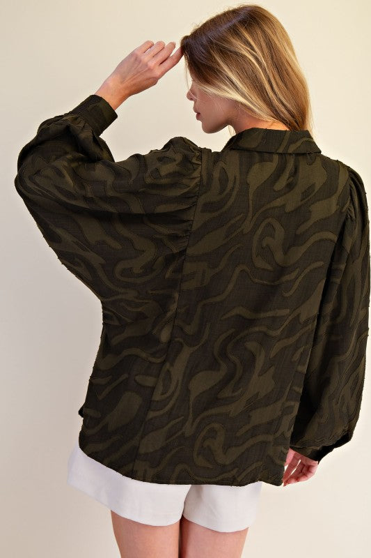 Button Down Perfection Shirt-Fashion Tops-Podos Boutique, a Women's Fashion Boutique Located in Calera, AL