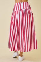 Game Day Stripes Skirt-Skirts-Podos Boutique, a Women's Fashion Boutique Located in Calera, AL
