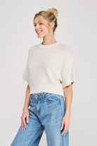 Lt Linen Sweater Top-Fashion Tops-Podos Boutique, a Women's Fashion Boutique Located in Calera, AL