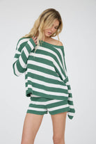Cozy Up Striped Sweater-Sweaters-Podos Boutique, a Women's Fashion Boutique Located in Calera, AL