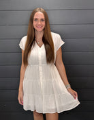 Carefree Charm Dress-Short Dresses-Podos Boutique, a Women's Fashion Boutique Located in Calera, AL