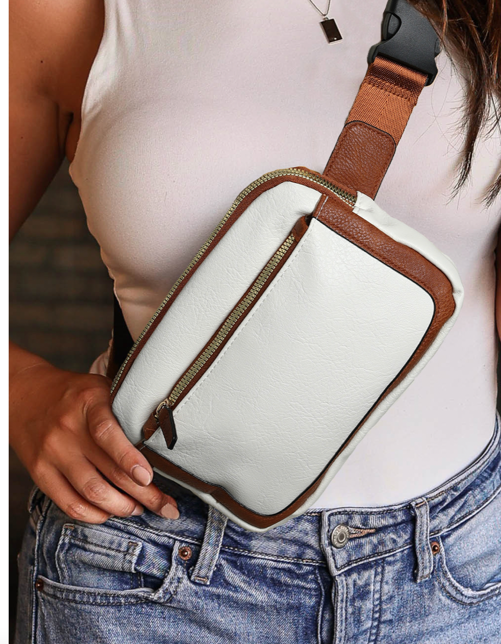 Leather Crossbody Bag-Bags-Podos Boutique, a Women's Fashion Boutique Located in Calera, AL