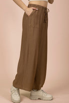 Wide Leg Woven Pants-Pants-Podos Boutique, a Women's Fashion Boutique Located in Calera, AL