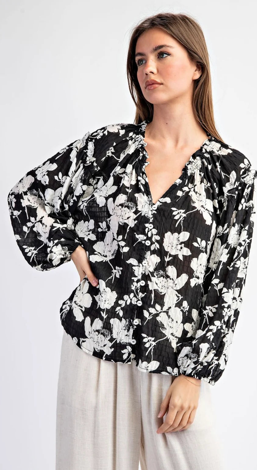 Not Just For 9 to 5 Top-Long Sleeves-Podos Boutique, a Women's Fashion Boutique Located in Calera, AL