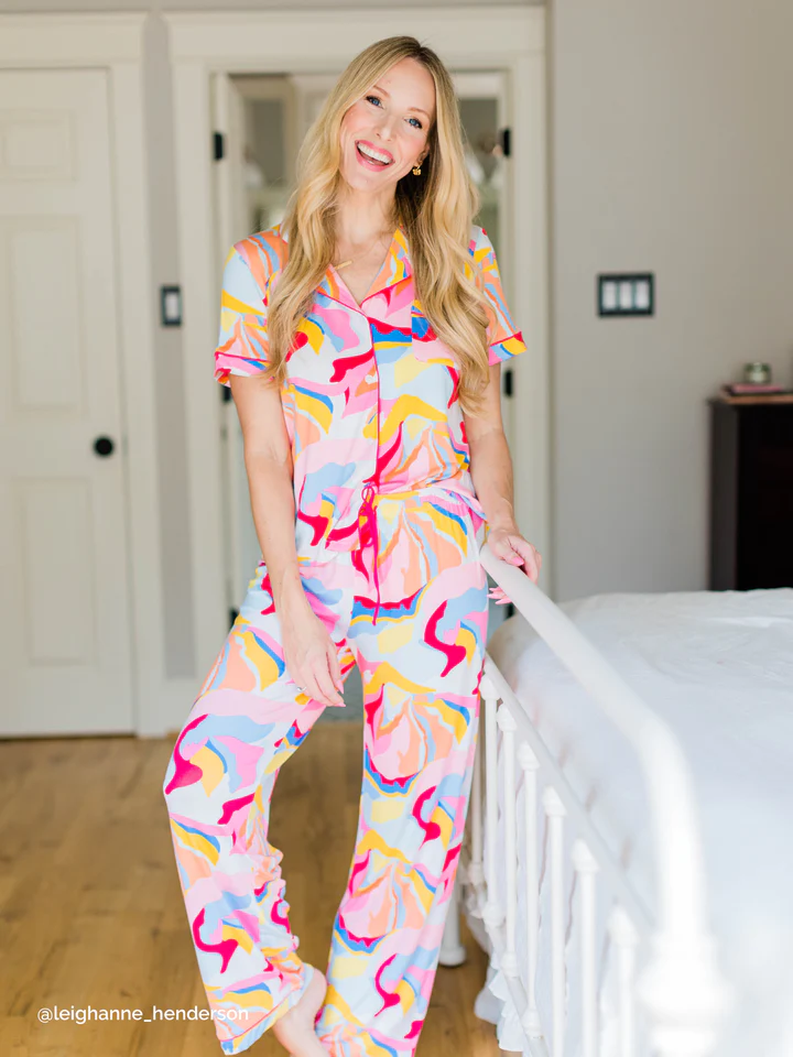 Mary Square Pajama Pants Set-Boutique Items. - Boutique Apparel - Ladies - All About the Basics - Lounge Wear-Podos Boutique, a Women's Fashion Boutique Located in Calera, AL