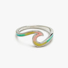 PV Tie Dye Wave Ring-Rings-Podos Boutique, a Women's Fashion Boutique Located in Calera, AL