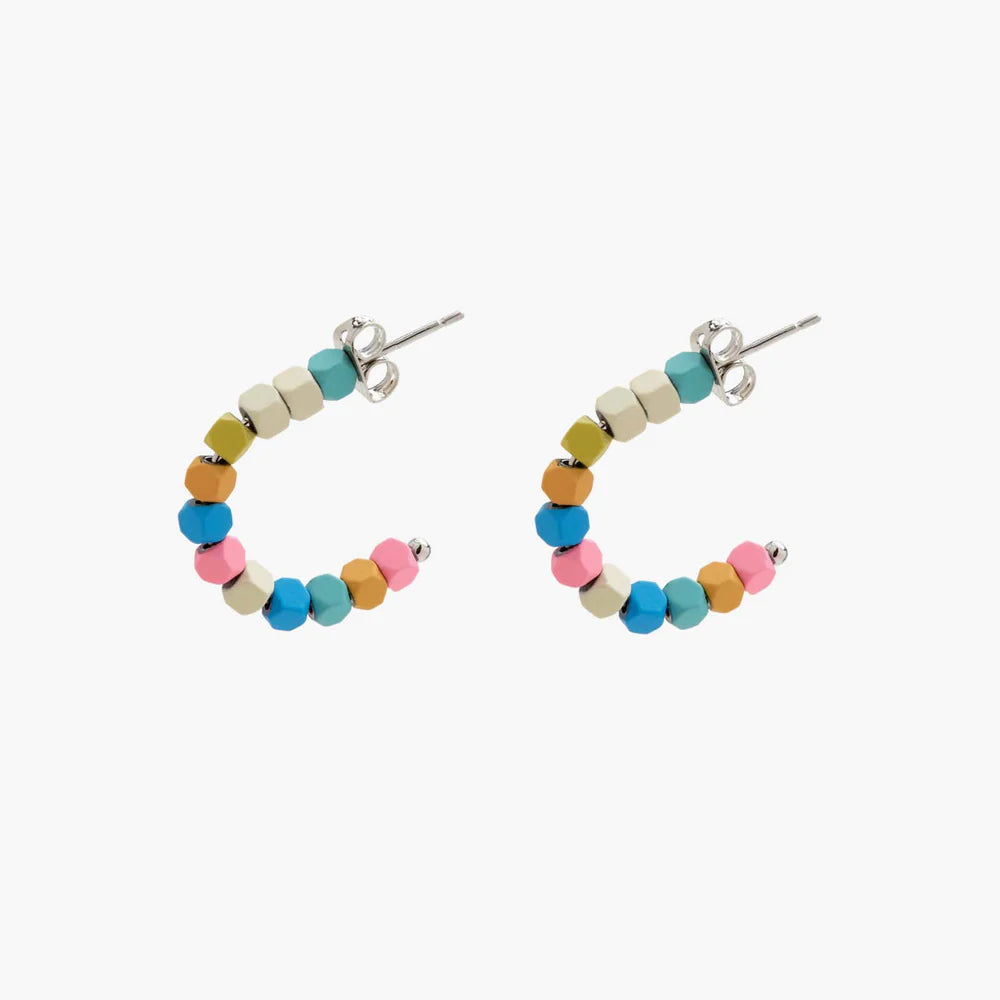 PV Bahama Bead Hoop Earring-ears-Podos Boutique, a Women's Fashion Boutique Located in Calera, AL