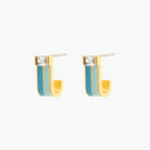 PV Huggie Earring-Earrings-Podos Boutique, a Women's Fashion Boutique Located in Calera, AL