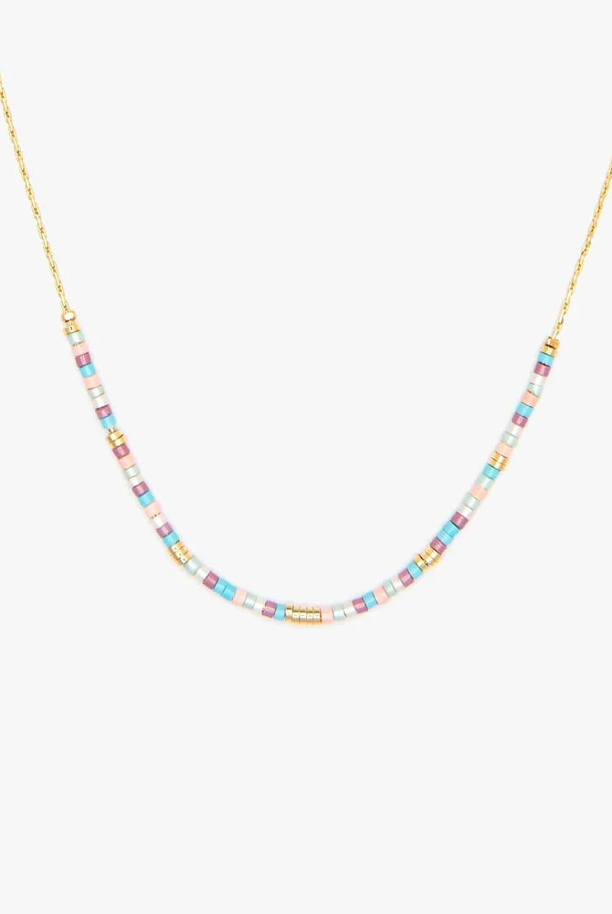 PV South Beach Seed Bead Choker-Necklaces-Podos Boutique, a Women's Fashion Boutique Located in Calera, AL