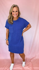Ribbed Dress w/ Pocket Detail-Short Dresses-Podos Boutique, a Women's Fashion Boutique Located in Calera, AL