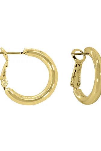 Maya J Mini Charm Small Hoop Earrings-Podos Boutique, a Women's Fashion Boutique Located in Calera, AL