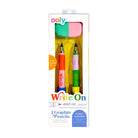Write On Graphite Pencil and Eraser Set - 3 Pc-Stationary-Podos Boutique, a Women's Fashion Boutique Located in Calera, AL