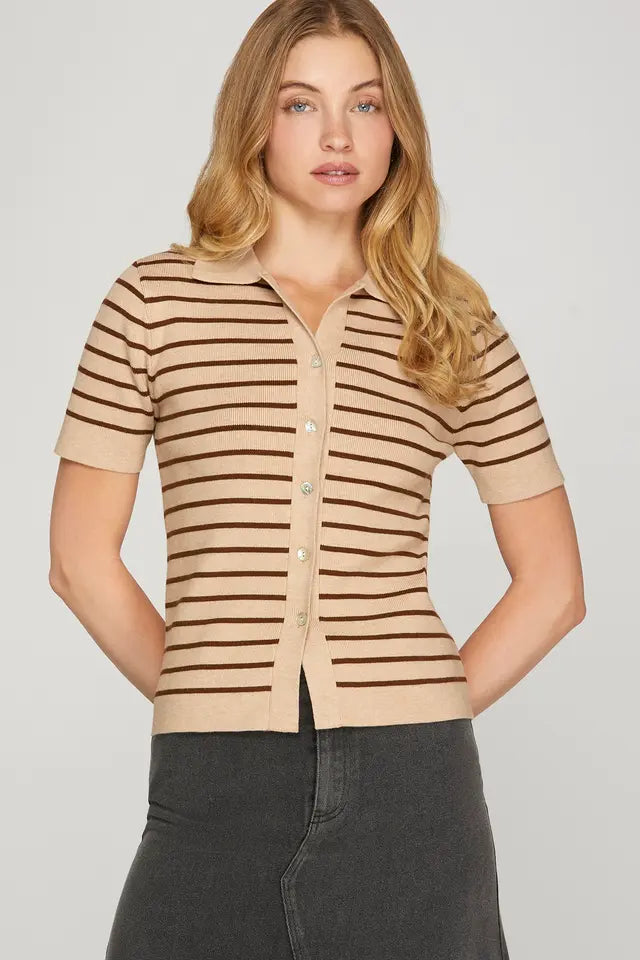 Daydream Striped Cardigan-Fashion Tops-Podos Boutique, a Women's Fashion Boutique Located in Calera, AL