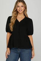 Romance In Ruffles Top-Fashion Tops-Podos Boutique, a Women's Fashion Boutique Located in Calera, AL