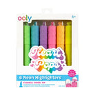Heart Pops Neon Highlighters - Set of 6-Stationary-Podos Boutique, a Women's Fashion Boutique Located in Calera, AL