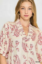 Willow Vine Blouse-Fashion Tops-Podos Boutique, a Women's Fashion Boutique Located in Calera, AL