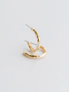 MM Small Hoop Earrings-Podos Boutique, a Women's Fashion Boutique Located in Calera, AL