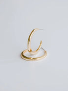 MM Large Hoop Earrings-Podos Boutique, a Women's Fashion Boutique Located in Calera, AL