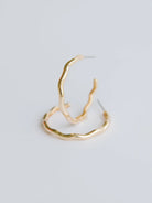 MM Small Hoop Earrings-Podos Boutique, a Women's Fashion Boutique Located in Calera, AL