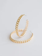 MM Large Hoop Earrings-Podos Boutique, a Women's Fashion Boutique Located in Calera, AL