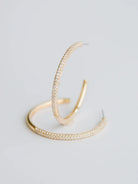 MM Large Hoop Earrings-Podos Boutique, a Women's Fashion Boutique Located in Calera, AL