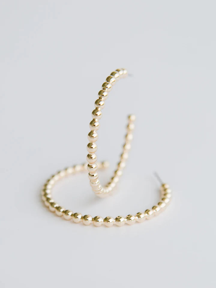 MM Large Hoop Earrings-Podos Boutique, a Women's Fashion Boutique Located in Calera, AL