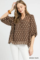 Harvest Bloom Top-Fashion Tops-Podos Boutique, a Women's Fashion Boutique Located in Calera, AL