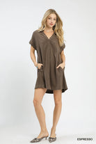 Grab An Espresso Dress-Short Dresses-Podos Boutique, a Women's Fashion Boutique Located in Calera, AL