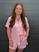 Katydid Preppy Plaid Pajamas-Lounge Wear-Podos Boutique, a Women's Fashion Boutique Located in Calera, AL