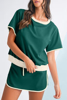 Evergreen Skort Set-Sets-Podos Boutique, a Women's Fashion Boutique Located in Calera, AL