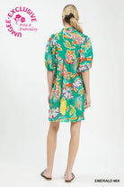 Life Is Better In Emerald Dress-Short Dresses-Podos Boutique, a Women's Fashion Boutique Located in Calera, AL