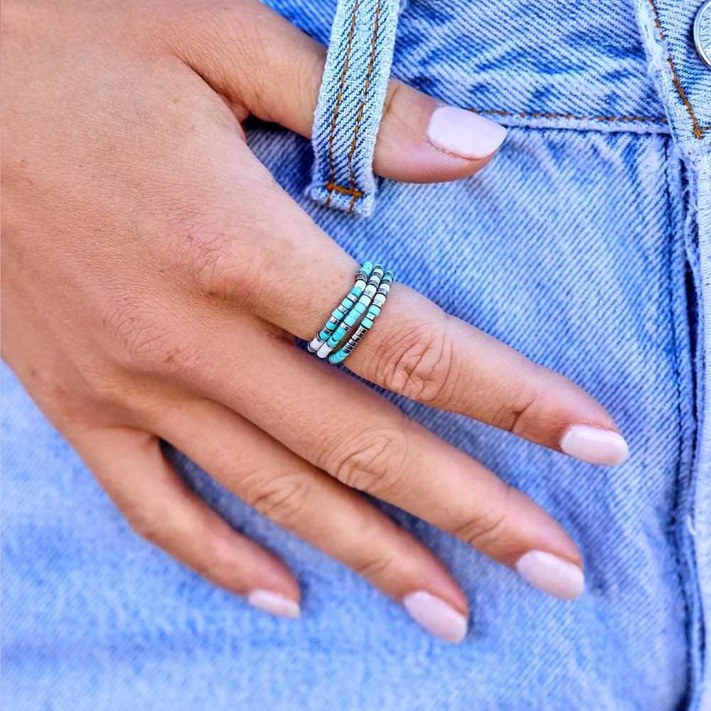 PV Stretch Ring Set of 3-Podos Boutique, a Women's Fashion Boutique Located in Calera, AL